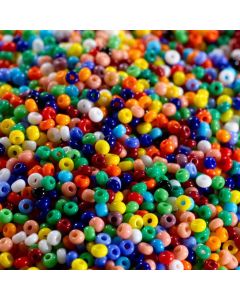 Mixed Glass Seed Beads - 100g Bag