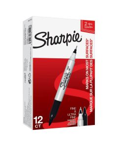 Twin Tip Sharpie Markers - Black